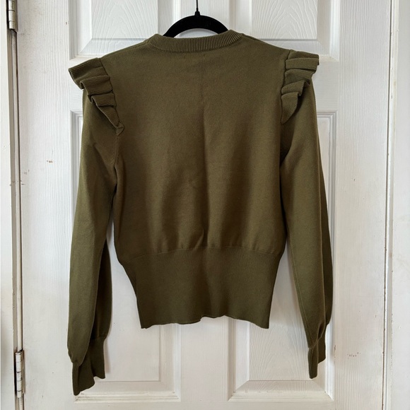 Who What Wear Olive Green Sweater Size Small - Picture 5 of 6